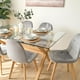 thumbnail image 2 of Comedor Mesa Xinia 140x90 + 6 Sillas Vorak Velvet Gris, 2 of 2
