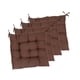 thumbnail image 3 of 4 Almohadillas Lavables Para Silla, Cuadradas, Para Comedor, Aula, Patio, Color Café, 3 of 5