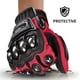 thumbnail image 1 of MADMOTOR Guante para Exteriores Nudillo de Acero Motocicleta Motocicleta Deportes Motorizados Carreras Textil Guantes de Seguridad - Rojo XXL 1 Par, 1 of 7