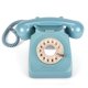 thumbnail image 1 of Home Creative Teléfono Fijo Retro Giratorio 746 Azul, 1 of 8