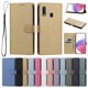 thumbnail image 1 of Cartera para Samsung Galaxy A20e con Bolsillo de Tarjetas, Dorado, 1 of 6