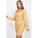 thumbnail image 5 of Conjunto De Falda Y Espalda Fruncida Con Mangas Largas Brillantes, 5 of 5