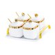 thumbnail image 3 of Condiment Canister Contenedor De Contenedor De Almacenamiento De Alimentos Nórdicos Para Fiestas 4 Jar Gold, 3 of 5