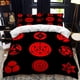 thumbnail image 1 of v2179 Bed Sheets Red Cloud Anime Cartoon Duvet Cover Sets Comforter Bed LinenKids Bedding Set Akatsuki Japan Twin Queen King Single Size Gift 3-Piece Bedding Set (1 Duvet Cover + 2 Pillow Shams) Bed S, 1 of 5