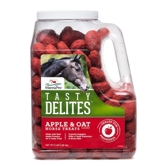 Premios para Caballos Manna Pro Tasty Delites Manzana y Avena 1.36 kg