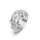 thumbnail image 2 of Anillo Ovalado de Moissanita de 2 Quilates para Mujer Color D Claridad VVS1 Anillo de Compromiso con Diamante Anillos de Promesa y Boda de Plata Esterlina 925 Talla 5-9, 2 of 8