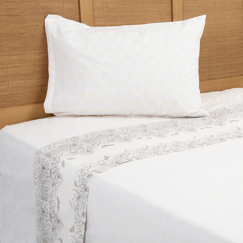 Sábana Mashini 180 Hilos 1.5 P Flora