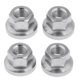 thumbnail image 2 of Tuerca De Brida De Cubo De Eje De Rueda Trasera De Bicicleta De Acero Inoxidable De 4 Uds. 9mm, 2 of 6