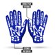 thumbnail image 3 of Guantes de Fútbol Americano NXT NXTRND Juvenil Talla Media Azul Esqueleto, 3 of 4