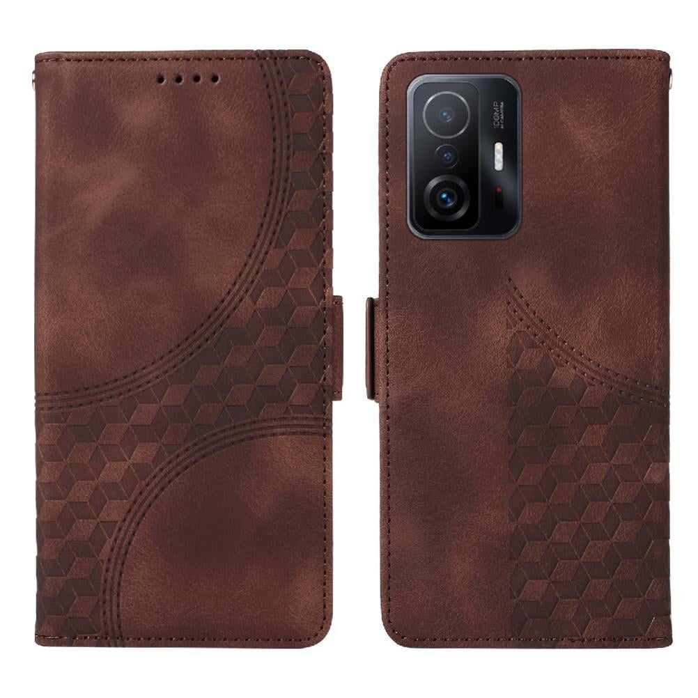 Carcasa Foxdock Xiaomi 11t/11t Pro De Cuero Pu, Diseño Acolchado Clásico, Protección Contra Caídas Y Rayones