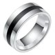 thumbnail image 1 of Anillo de Hombre Titanio Black and Silver Space Moda 2019, 1 of 3