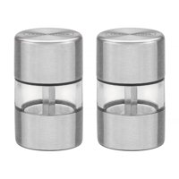 Juego De Molinillos De Sal Y Pimienta Realce De Acero Inoxidable Y Acrílico Con Molino De Cerámica Tramontina