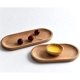 thumbnail image 3 of Mini bandeja para servir joyas, llaves y monedas (juego de 2), bandeja ovalada de madera natural para postres, plato pequeño de madera para queso, bandeja decorativa para vajilla., 3 of 7