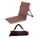 thumbnail image 3 of Silla de Piso Plegable con Respaldo, Asiento de Playa para Viajes, 3 of 3