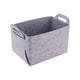 thumbnail image 5 of Cesta De Almacenamiento De Fieltro, Organizador, Manta, Recuerdos, Contenedor De Almacenamiento Plegable Para El Hogar, Gris, 18x13x11cm, 5 of 5
