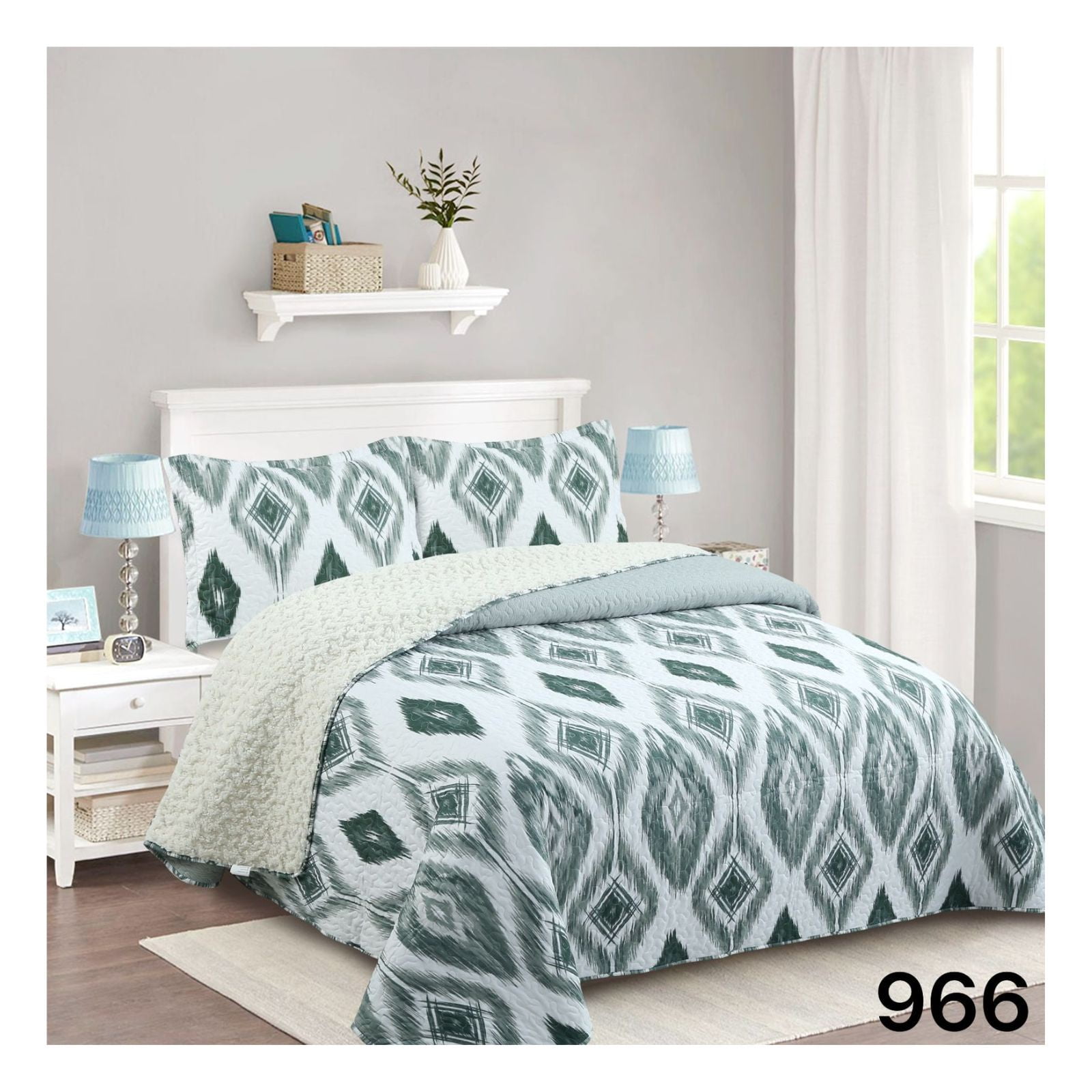 Genérico - Cubrecama Sherpa 1.5 Plazas - Étnico M966