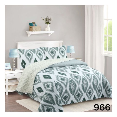 Genérico - Cubrecama Sherpa 2 Plazas - Étnico M966