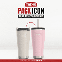 Thermos - Set Vaso Sandstone Y Mug Pink Icon Acero Inox 710Ml