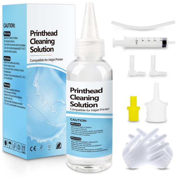 Kit de Limpieza de Cabezal de Impresión Wawocs 100 ml para Impresoras de Inyección de Tinta