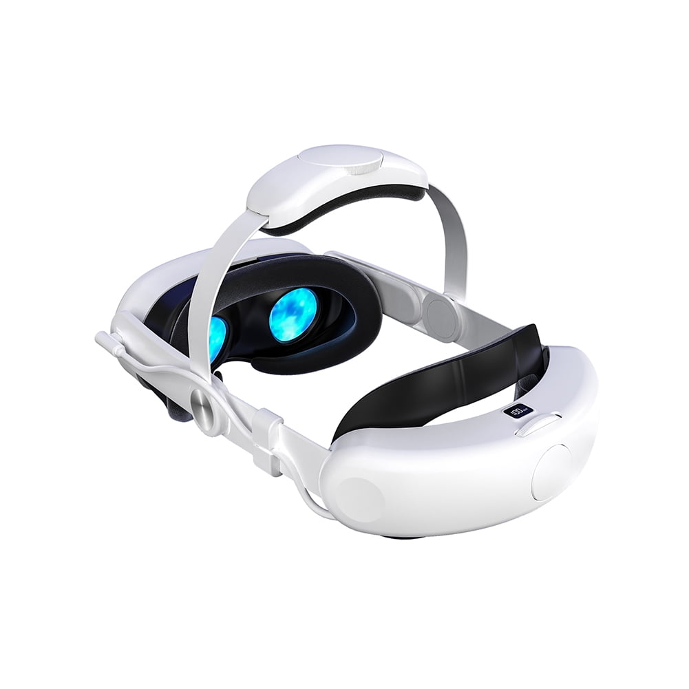 Genérico - Compatible Con Meta Quest 3s Vr Head Strap - 8000mah Extended Playtime Battery, Comfort Headband Replacement Ajustable Para Vr Gaming Accesorios-blanco