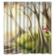 thumbnail image 1 of Cortina de ducha de bosque de fantasía de anime con ganchos, tamaño 60 x 72 pulgadas, 1 of 3