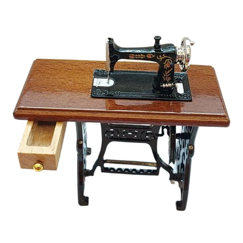 Bothyi - Máquina De Coser En Miniatura, Accesorios Para Casa De Muñecas, Juego De Simulación