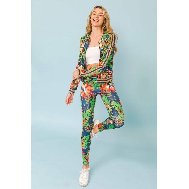 Chándal con Estampado Floral Mixto