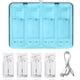 thumbnail image 1 of Pack de Baterías Recargables para Controladores Remotos de Wii/Wii U, 4 Baterías de Repuesto de 2800mAh y Estación de Carga de 4 Puertos para Controlador, 1 of 9
