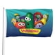 thumbnail image 1 of VeggieTales en Casa Bandera impresa con temática, regalo perfecto para fanáticos, amigos y familiares, y adecuada para actividades al aire libre e interiores, decoraciones de fiesta. 90 cm × 150 cm., 1 of 6