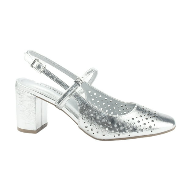 Zapato Via Marte Mujer 153-007-01 Plateado Casual