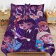 thumbnail image 1 of Wednesday Addams Duvet Cover Set 3 Piece Bedding Set Double Sided Printing Decorative Comforter Cover Set, 1 of 5
