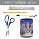 thumbnail image 5 of Capitán Planeta-theme Cylinder Pen Holder Pencil Organizer with Flannel Lining PVC Leather Material Cardboard Base for study work 10*8CM, 5 of 6