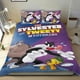 thumbnail image 1 of Sylvester y Tweety Pie Conjunto de sábanas temático, trío de piezas, cómodo y amigable con la piel, diseño único, regalo de decoración para el hogar para familiares, amigos y fans,173cm *218cm, 1 of 6