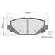 thumbnail image 3 of Pastillas Freno para auto Chrysler Grand Voyager 2008-2019 Trasero, 3 of 4