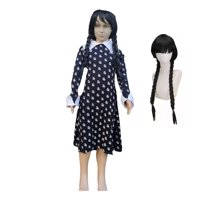 Tododisfraceschile - Disfraz Merlina Con Peluca Talla 12