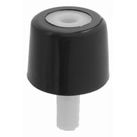 Tope De Puerta Cónico Plástico Negro 30 Un Dvp