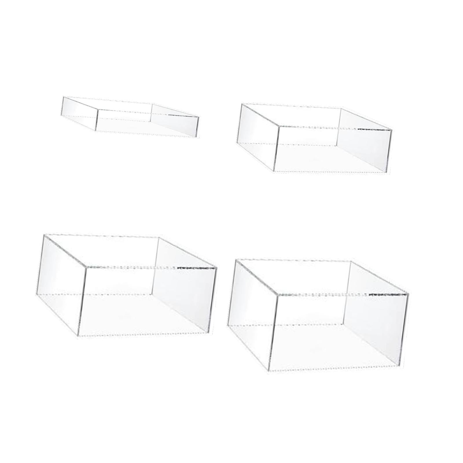 Magideal - Soporte De Exhibición Acrílico De 4 Uds., Soporte Para Postres De Camarero, Soporte Para Exhibición De Pasteles Para Lápiz Labial, Pastelería, Cumplea