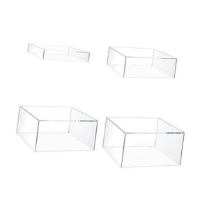Magideal - Soporte De Exhibición Acrílico De 4 Uds., Soporte Para Postres De Camarero, Soporte Para Exhibición De Pasteles Para Lápiz Labial, Pastelería, Cumplea