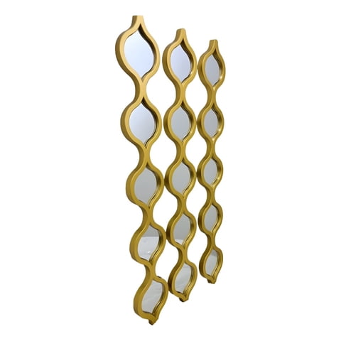 Genérico - Espejo Pared Decorativo Lluvia Lágrimas Ondas Arabescas Jhn