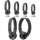 thumbnail image 2 of Pendientes De Aro Con Bisagras De Acero Inoxidable Con Cuentas Circulares Negras Para Hombres Y Mujeres (2 Unidades), 2 of 6