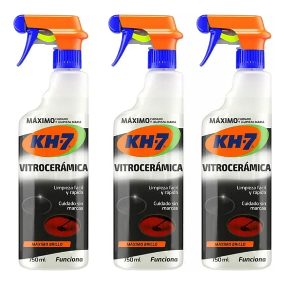 Kh-7 Limpiador De Espuma Vitrocerámica Pulverizador 750ml x3