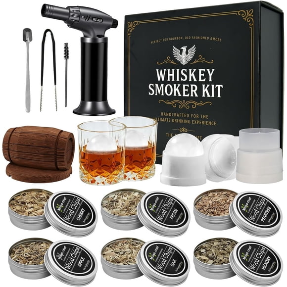 Kit Whiskey Smoker OYIMNB OYIWSMK02 6 Sabores Soplete