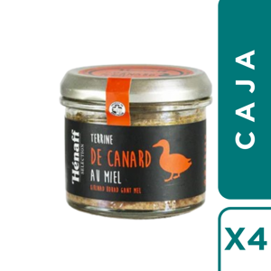 Pack 4 Frascos Pate De Pato Con Miel Henaff 90 Grs C/U