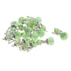 thumbnail image 4 of 12 piezas de ala de ángel tibetano de plata encantos colgante cristal verde claro, 4 of 5