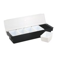 Bothyi - Bandeja De Servicio Dividida, Centro De Mesa Portátil Con Cubierta, Organizador De Servicio, Cinco Rejillas