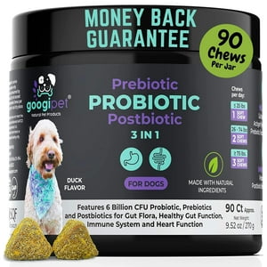 Googipet Natural Pet Products - Probiótico Para Perros Googipet Probiotics: 6 Mil Millones De Cfu