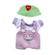 thumbnail image 1 of Ropa De Muñeca De Peluche De 15cm-17cm, Sombrero Con Patrón De Corazón Rojo, Accesorios Para Fotos, Vestido, Ropa Violeta Bonita, 1 of 3