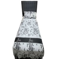 Genérico - Juego De Sabanas 100% Algodon 2 Plazas Blanco C9