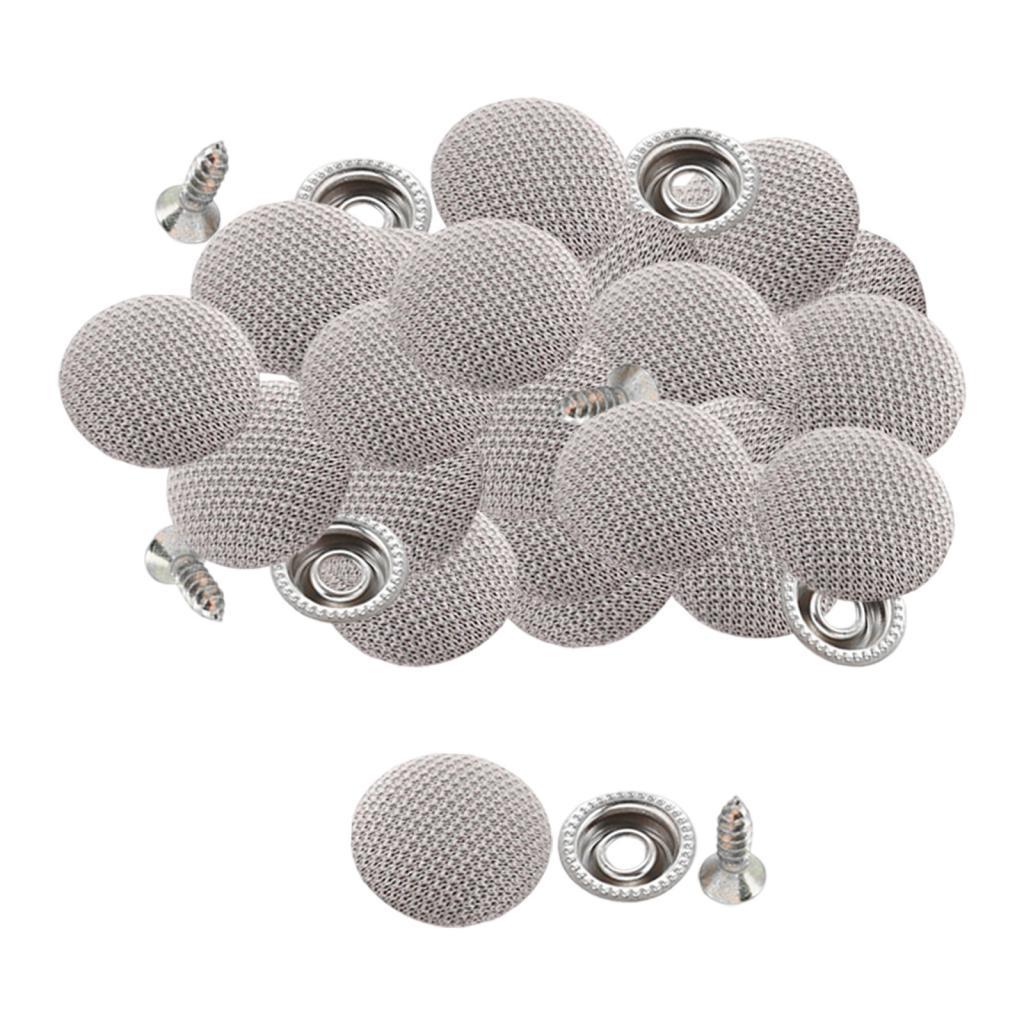 Ioensy - 50 Botones De Reparación De Techo De Coche, Fácil Instalación, Hebilla Fija Para Camiones, Suv, Negro