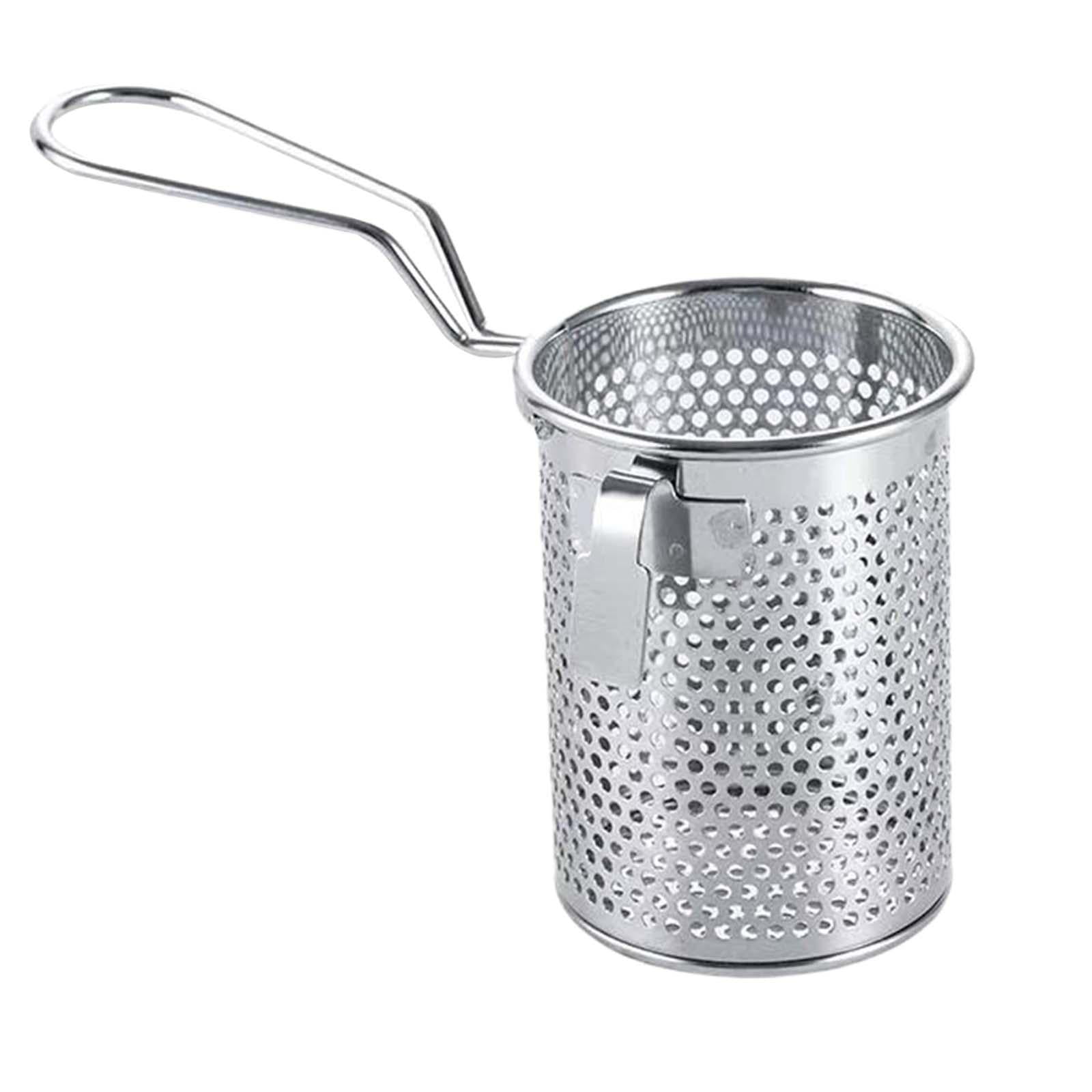 Bothyi - Colador De Fideos Y Pasta De Acero Inoxidable, Colador De Malla Para Alimentos Para Enjuagar Y Cocinar, 8x10cm